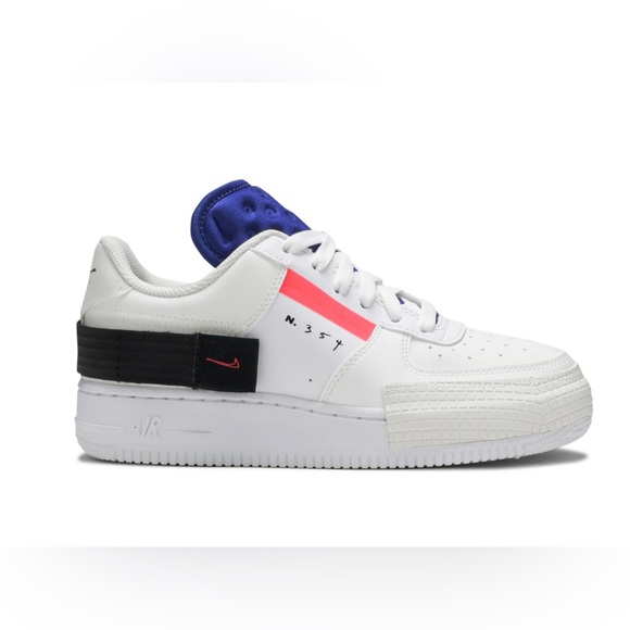 Nike Boys AIR FORCE 1 LOW DROP TYPE 'SUMMIT WHITE' size 6.5 - Picture 1 of 12